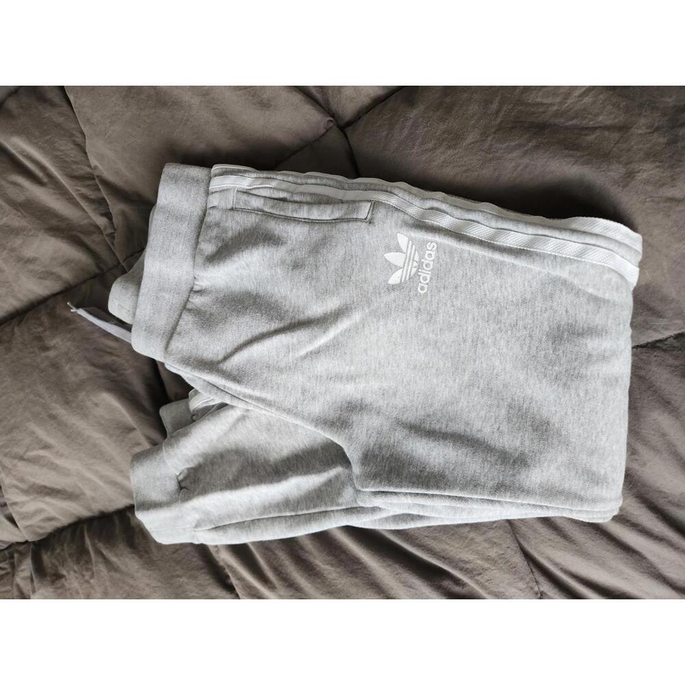 Adidas Boys's Grey Sweatpants with 3 Stripes